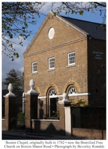 Boston Chapel - now Free Church of Brentford