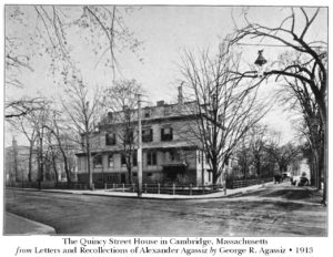 The Quincy Street House in Cambridge, Massachusetts - from: Letters and Recollections of Alexander Agassiz - George R. Agassiz - 1913